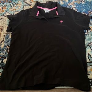 Lilly Pulitzer black short sleeved polo